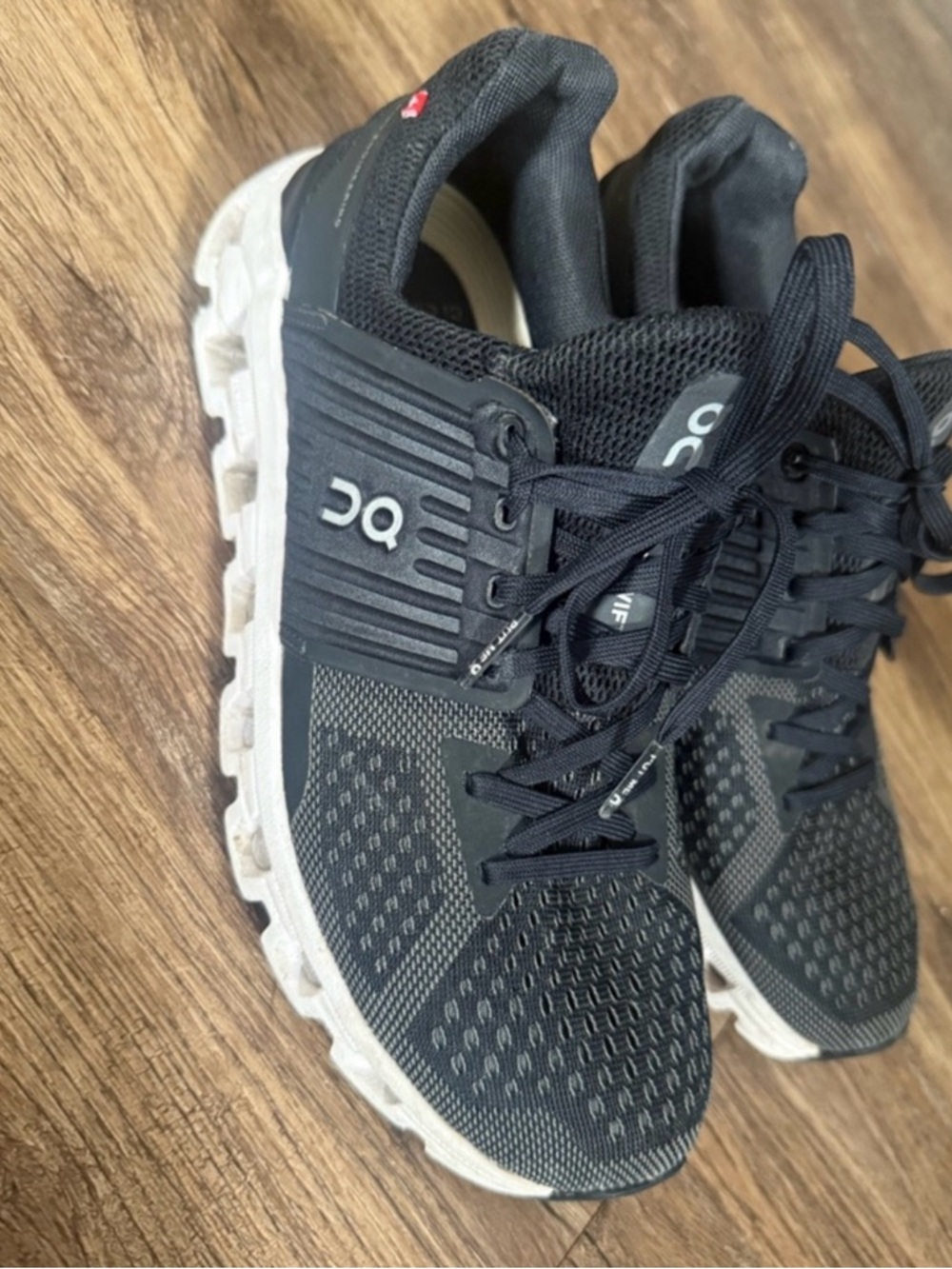 On Running Women’s Black and White Cloudswift Running Shoe - Picture 4 of 8